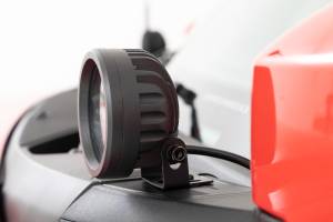 Rough Country - Rough Country - LED Light Kit - Ditch Mount - 3.5 in. Black Round Pair - Amber DRL - Ford Bronco (21-25) | 71078 - Image 3