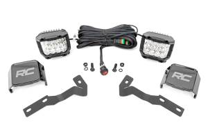 Rough Country - Rough Country - LED Light Kit - Ditch Mount - 3 in. OSRAM - Wide - Toyota Tacoma 2WD/4WD (16-23) | 71084 - Image 1