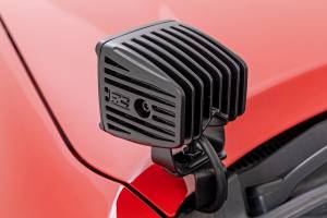 Rough Country - Rough Country - LED Light Kit - Ditch Mount - 2 in. Black Pair - Flood - Toyota Tacoma (05-15) | 71088 - Image 4