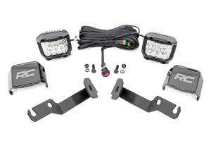 Rough Country - LED Light Kit - Ditch Mount - 3 in. OSRAM - Wide - Toyota Tacoma 2WD/4WD (05-15) | 71091