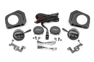 Rough Country - Rough Country - LED Fog Light Kit - 3.5 Inch Round Black Series - Amber DRL - Toyota Tacoma (16-23) - 71095 - Image 2