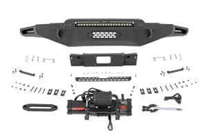 Rough Country - Hybrid Front Bumper - 12000S - Blk LED w/ White DRL - Toyota Tundra (22-25) | 72008