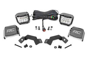 Rough Country - LED Light Kit - Ditch Mount - 3 in. OSRAM - Wide - Toyota Land Cruiser (24-25) | 72116