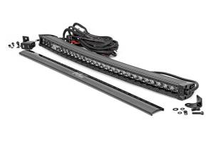 Rough Country - Rough Country - 30 Inch Black Series LED Light Bar - Curved - Single Row - Cool White DRL | 72730BLDRL - Image 1