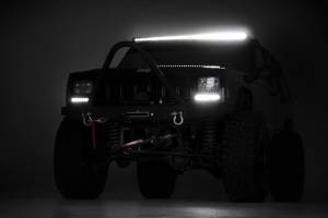 Rough Country - Rough Country - 50 Inch Black Series LED Light Bar - Curved - Single Row | 72750BL - Image 5