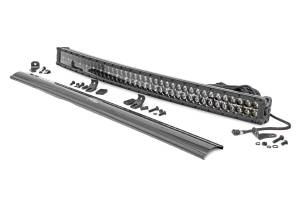 Rough Country - 40 Inch Black Series LED Light Bar - Curved - Dual Row - Cool White DRL | 72940BD
