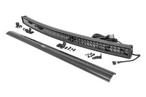 Rough Country - 50 Inch Black Series LED Light Bar - Curved - Dual Row - Cool White DRL | 72950BD