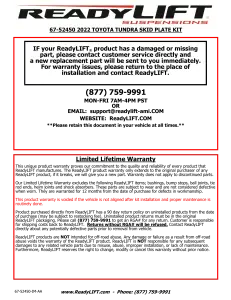 2022+ Toyota Tundra Skid Plate Kit | 67-52450