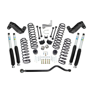 Jeep JK 4" Coil Spring Kit With Adjustable Track Bar, Caster Correction Bracket, Exhuast Spacer With Bilstein Shocks | 69-6404