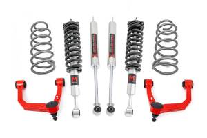 Rough Country - 3 Inch Lift Kit - Upper Control Arms - RR Coils - M1 Struts - Toyota 4Runner (10-24) | 76642RED - Image 1