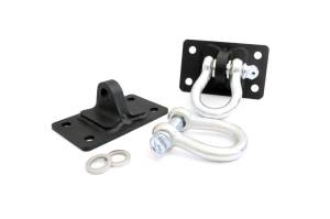 Rough Country - D Ring Shackles and Mounts - Stubby Winch Bumpers - Jeep Wrangler JK/Wrangler Unlimited (07-18) | 1046