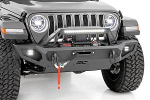 Rough Country - Front Winch Bumper - Jeep Gladiator JT/Wrangler JK & JL/Wrangler Unlimited | 10585