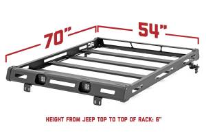 Rough Country - Rough Country - Roof Rack - Jeep Wrangler JK/Wrangler Unlimited (2007-2018) | 10605 - Image 2