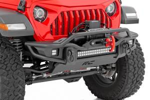 Rough Country - Front Winch Bumper - Tubular - Skid Plate - Jeep Gladiator JT/Wrangler JK & JL/Wrangler Unlimited | 10647