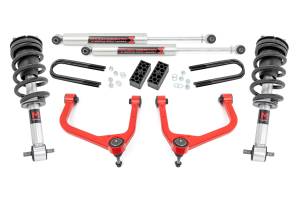 Rough Country - 3.5 Inch Lift Kit - M1 Struts/M1 - Chevy Silverado 1500 2WD/4WD (2025) | 110440RED