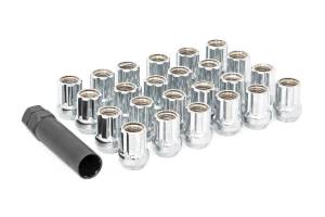 Rough Country - M14 x 1.5 Lug Nut Set of 24 - Chrome - Open End | 141524CHOE