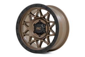 Rough Country - Rough Country 78 Series Wheel/Simulated Beadlock/Bronze/Black/18x9/6x5.5/+0mm | 78180912 - Image 1