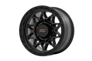 Rough Country - Rough Country 78 Series Wheel/Simulated Beadlock/Black/18x9/8x6.5/-12mm | 78181210B
