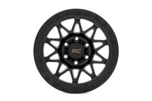 Rough Country - Rough Country 78 Series Wheel/Simulated Beadlock/Black/18x9/6x5.5/-12mm | 78181212B - Image 2