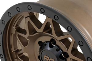 Rough Country - Rough Country - Rough Country 78 Series Wheel/Simulated Beadlock/Bronze/Black/18x9/6x135/-12mm | 78181217 - Image 5