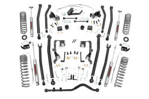 Rough Country - Rough Country - 4 Inch Lift Kit - Long Arm - Jeep Wrangler Unlimited 2WD/4WD (2007-2011) | 78530A - Image 1