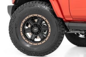 Rough Country - Rough Country 79 Series Wheel/One-Piece/Semi Gloss Black w/Bronze Ring/15x8/5x5.5/-19mm | 79150814 - Image 6