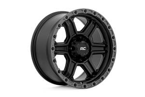 Rough Country - Rough Country 79 Series Wheel/One-Piece/Semi Gloss Black w/Gunmetal Ring/17x8.5/6x5.5/0mm | 79170912B - Image 3