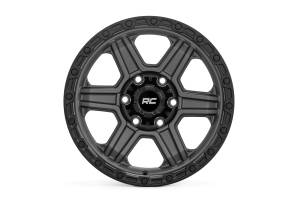 Rough Country - Rough Country 79 Series Wheel/One-Piece/Gunmetal Gray w/Black Ring/17x8.5/6x5.5/0mm | 79170912G - Image 2