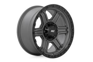 Rough Country - Rough Country 79 Series Wheel/One-Piece/Gunmetal Gray w/Black Ring/17x8.5/6x5.5/0mm | 79170912G - Image 3