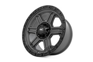 Rough Country - Rough Country 79 Series Wheel/One-Piece/Gunmetal Gray w/Black Ring/17x8.5/6x5.5/0mm | 79170912G - Image 4