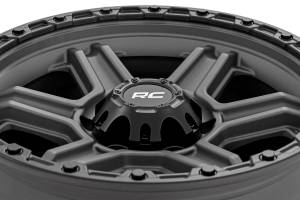 Rough Country - Rough Country 79 Series Wheel/One-Piece/Gunmetal Gray w/Black Ring/17x8.5/6x5.5/0mm | 79170912G - Image 5