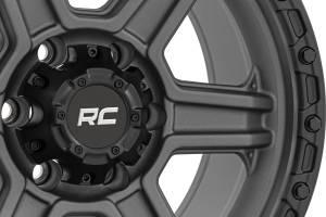 Rough Country - Rough Country 79 Series Wheel/One-Piece/Gunmetal Gray w/Black Ring/17x8.5/6x5.5/0mm | 79170912G - Image 6