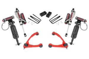 Rough Country - 3.5 in. Lift Kit - Forged UCA - Cast Steel - Vertex - Chevy/GMC 1500 (07-13) | 19850RED