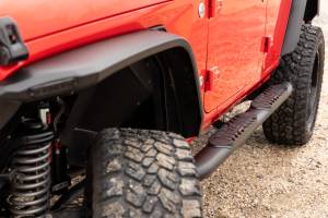 Rough Country - Rough Country - Oval Nerf Steps - 4 Door - Black - Jeep Wrangler Unlimited 4WD (2018-2025) | 21016 - Image 5