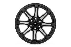 Rough Country - Rough Country 81 Series Wheel/One-Piece/Semi Gloss Black w/machined spokes/20x9/8x180/0mm | 81200906M - Image 2