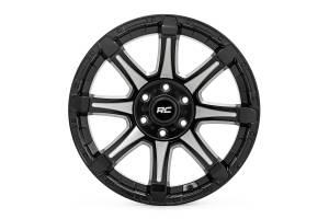 Rough Country - Rough Country 81 Series Wheel/One-Piece/Semi Gloss Black w/machined spokes/20x10/6x5.5/-19 | 81201812M - Image 2