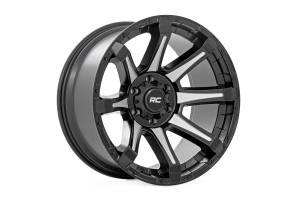 Rough Country - Rough Country 81 Series Wheel/One-Piece/Semi Gloss Black w/machined spokes/20x10/6x5.5/-19 | 81201812M - Image 3