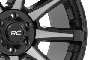 Rough Country - Rough Country 81 Series Wheel/One-Piece/Semi Gloss Black w/machined spokes/20x10/6x5.5/-19 | 81201812M - Image 5