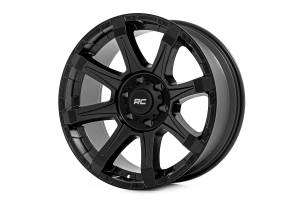 Rough Country - 81 Series Wheel / One-Piece / Semi Gloss Black / 20x10 / 6x5.5 / -25mm - 81202412A - Image 1
