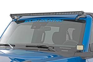 Rough Country - LED Light Kit - Upper Windshield - 50 in. Spectrum Single Row - Ford Bronco (21-25) | 82043