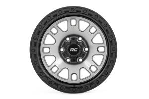 Rough Country - Rough Country 82 Series Wheel/One-Piece/Machined Semi Gloss Black/17x9/6x5.5/-12mm | 82170912M - Image 2
