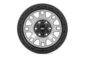 Rough Country - Rough Country - 82 Series Wheel - One-Piece - Machined Semi Gloss Black - 17x9 / 5x5 / -12mm - 82170918M - Image 2