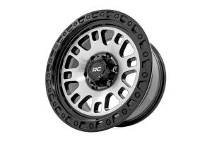 Rough Country - Rough Country - 82 Series Wheel - One-Piece - Machined Semi Gloss Black - 17x9 / 5x5 / -12mm - 82170918M - Image 4