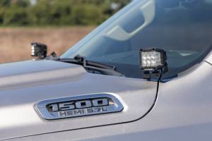 Rough Country - Rough Country - LED Light Kit - Ditch Mount - 2 in. Black Pair - White DRL - Ram 1500 (19-25) | 82292 - Image 5
