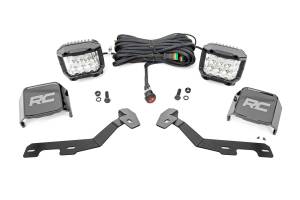 Rough Country - LED Light Kit - Ditch Mount - 3 in. OSRAM - Wide - Ram 1500 2WD/4WD (2019-2025) | 82293