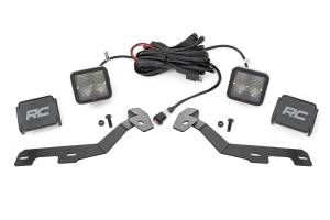 Rough Country - LED Light Kit - Ditch Mount - 2 in. Spectrum Pair - Spot - Ram 1500 (19-25) | 82295