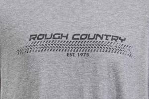 Rough Country - Rough Country - Rough Country T-Shirt - Horizontal Tread - Grey - 3XL | 840773X - Image 2