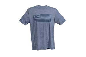 Rough Country - Rough Country T-Shirt - American Flag - Blue - SM | 84079SM