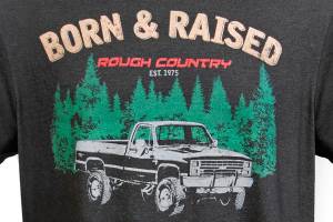 Rough Country - Rough Country - Rough Country T-Shirt - Born & Raised - Black - 3XL | 840813X - Image 2