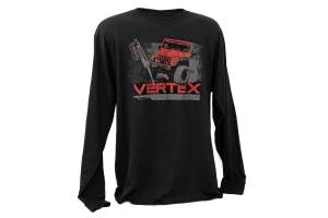 Rough Country - Rough Country T-Shirt - Long Sleeve - Vertex - Black - SM | 84090SM